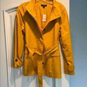 Ann Taylor Vibrant Yellow Trench Coat